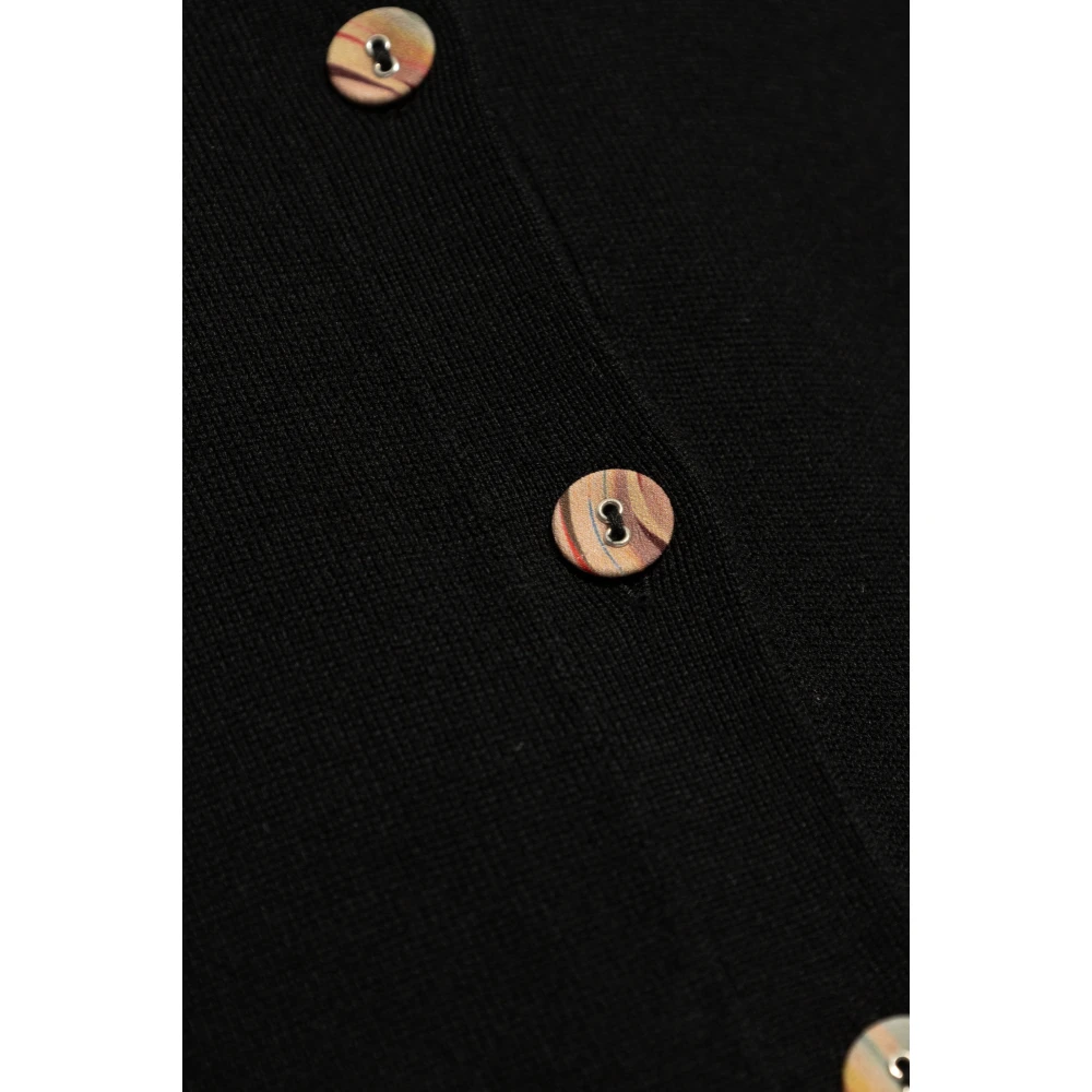 PS By Paul Smith Knoop Cardigan Black Dames