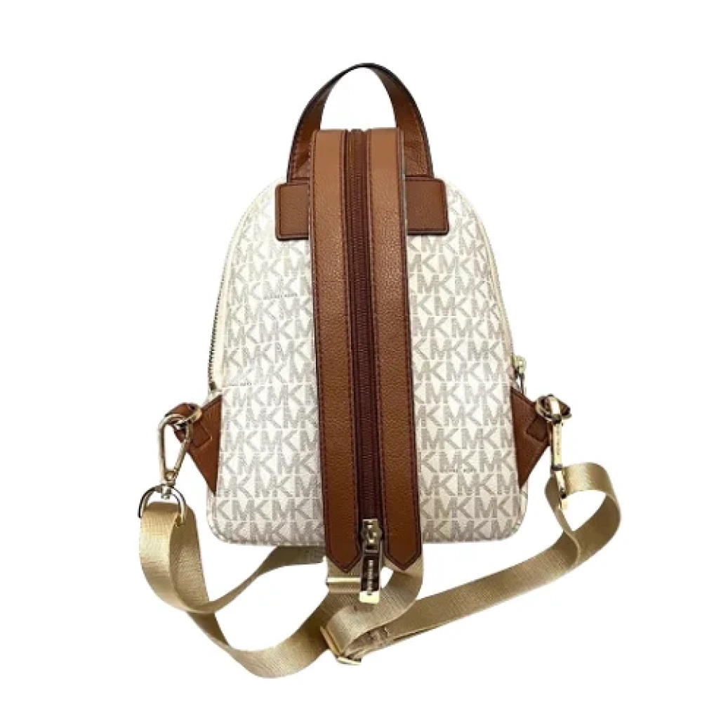 Michael Kors Pre-owned Canvas backpacks Beige Dames