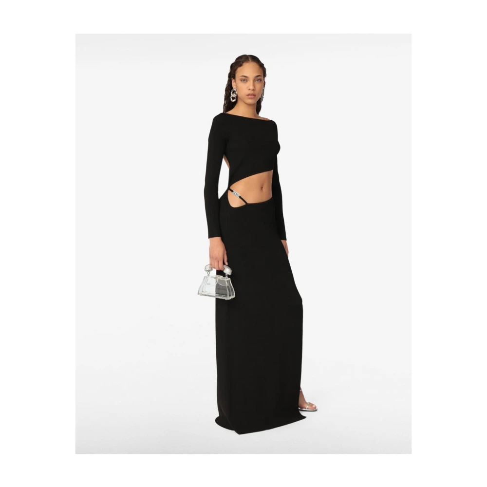 Gcds Viscose Jurken en Jumpsuits Black Dames