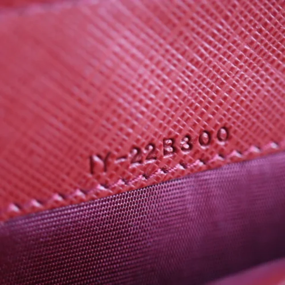 Salvatore Ferragamo Pre-owned Leather wallets Red Dames