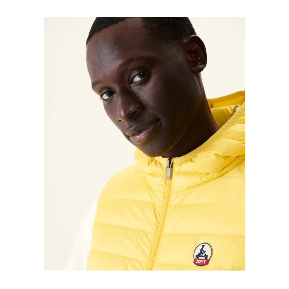 Jott Mouwloze gewatteerde jas met capuchon Geel Yellow Heren