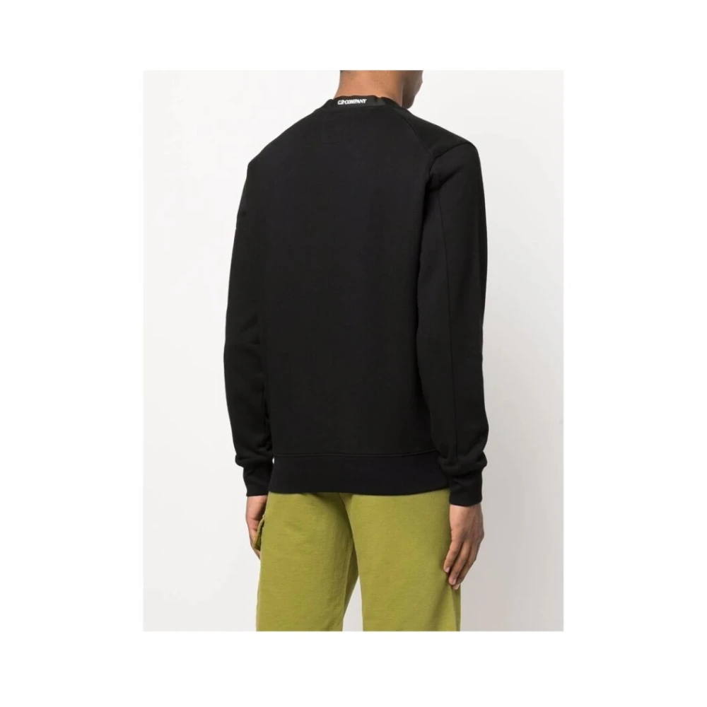 C.P. Company Diagonal Raised Fleece Sweatshirt Black Heren