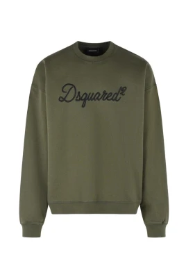 Logodetaljerad bomullssweatshirt