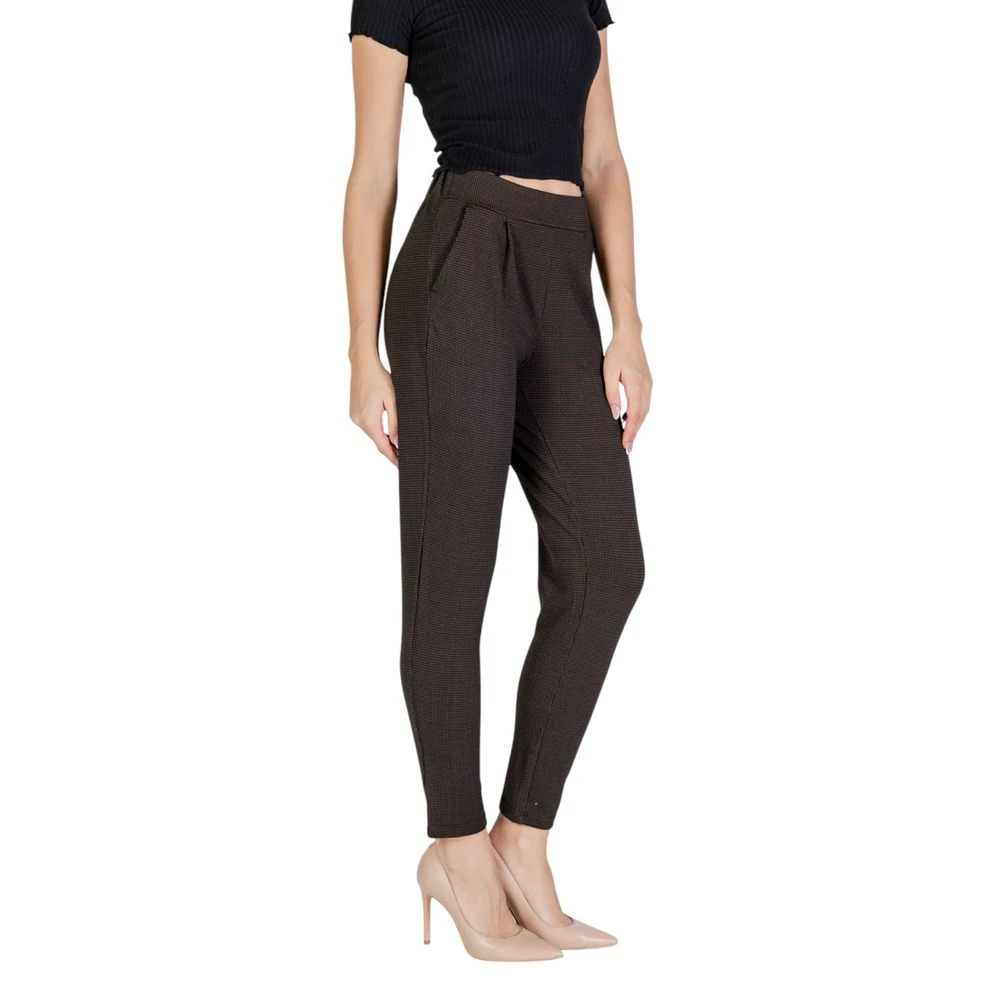 Ichi Bruine Polyester Jeans & Broek Brown Dames