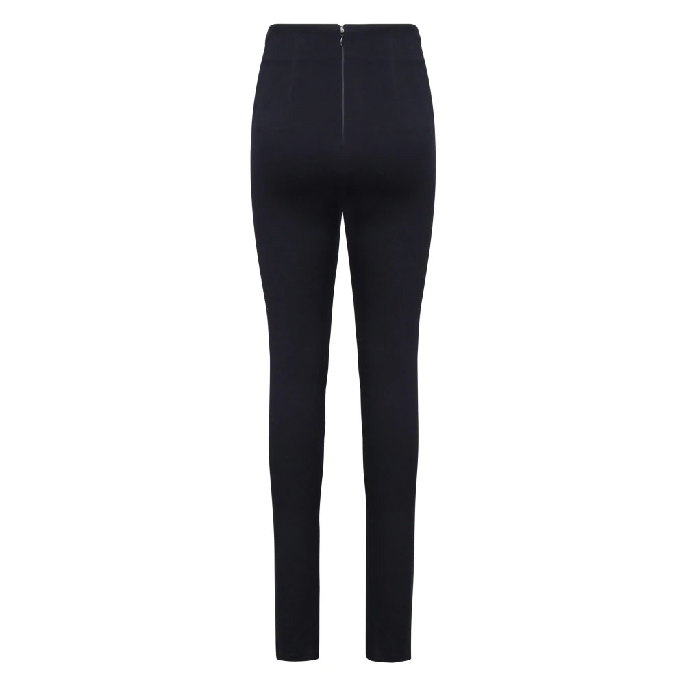 Andamane Blauwe Jersey Broek met Ritsen Blue Dames