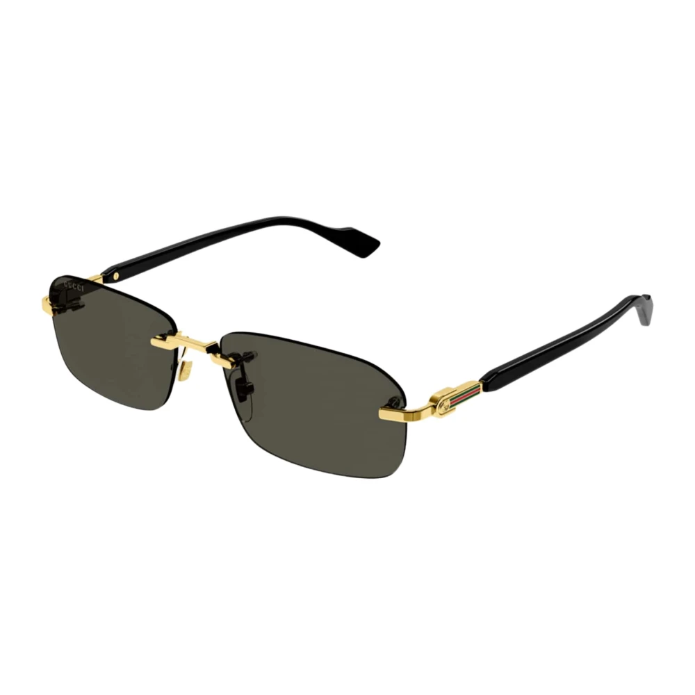 Gucci Micro Rimless Metal Sunglasses Yellow, Dam