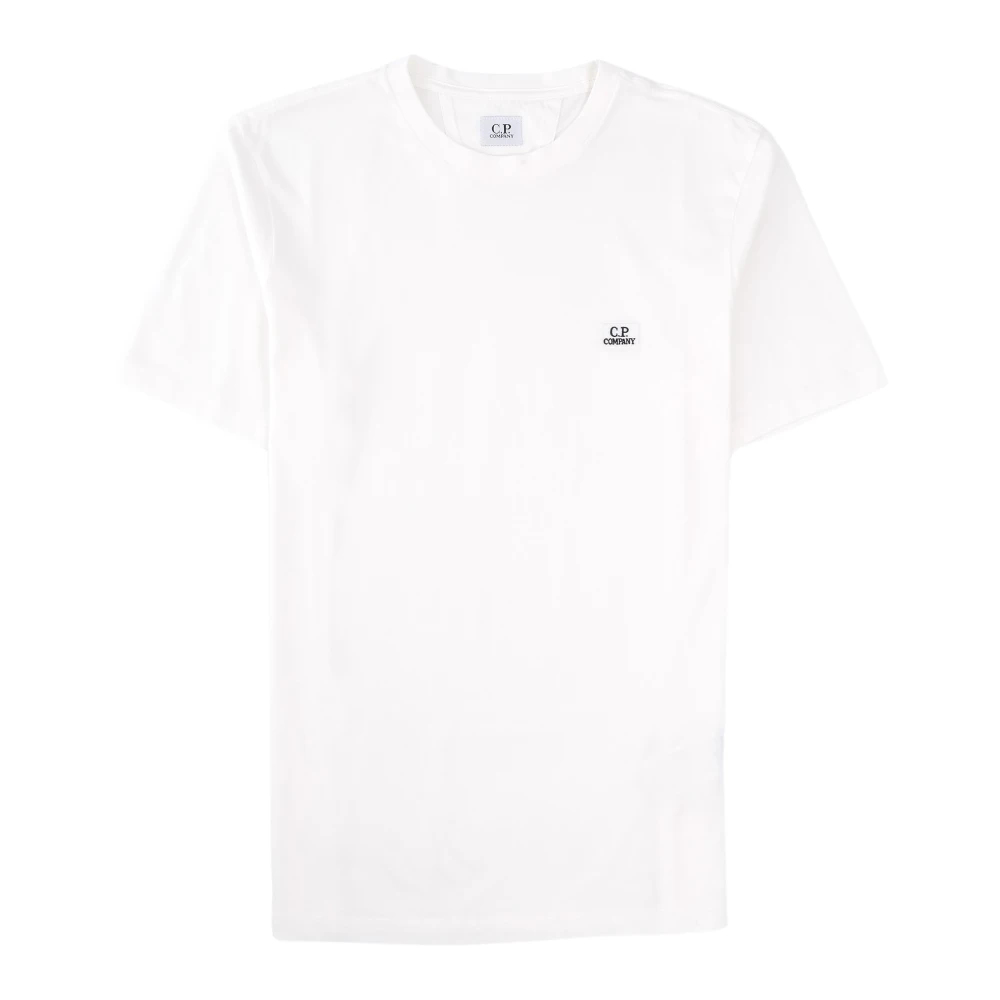 C.P. Company Logo T-Shirt Klassieke Stijl White Heren