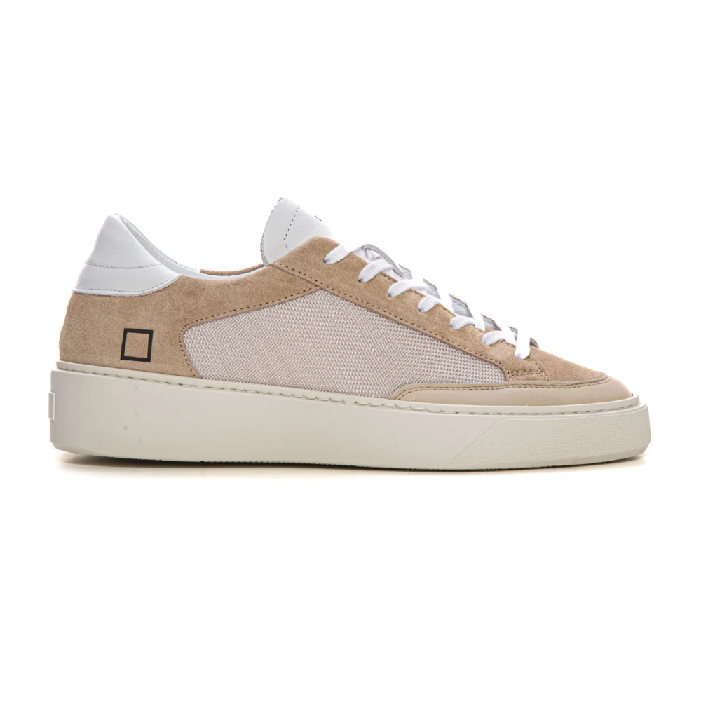 D.a.t.e. Sneakers met verhoogd achterdeel en suède details Heren Schoenen Beige