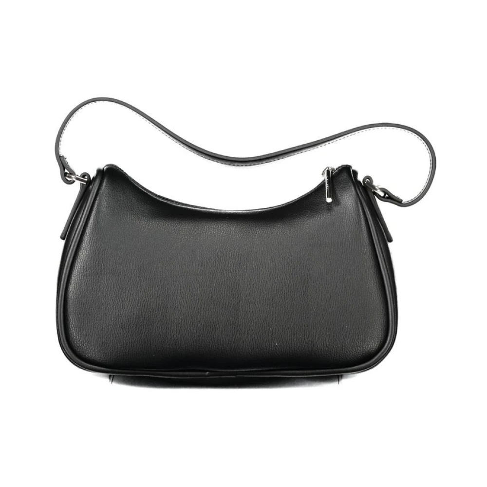 Calvin Klein Zwarte Polyester Handtas Black Dames