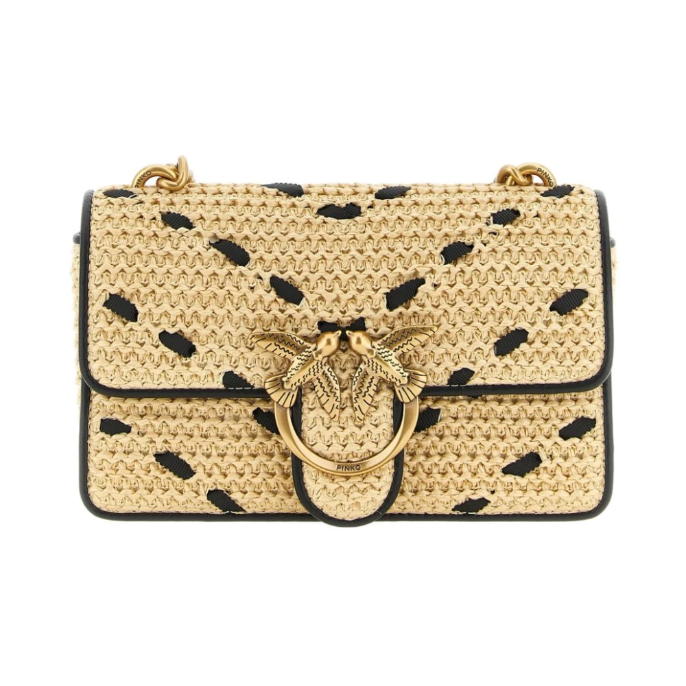 Pinko Women's Beige Love One Mini - Shoulder Bags - One Size - Bags