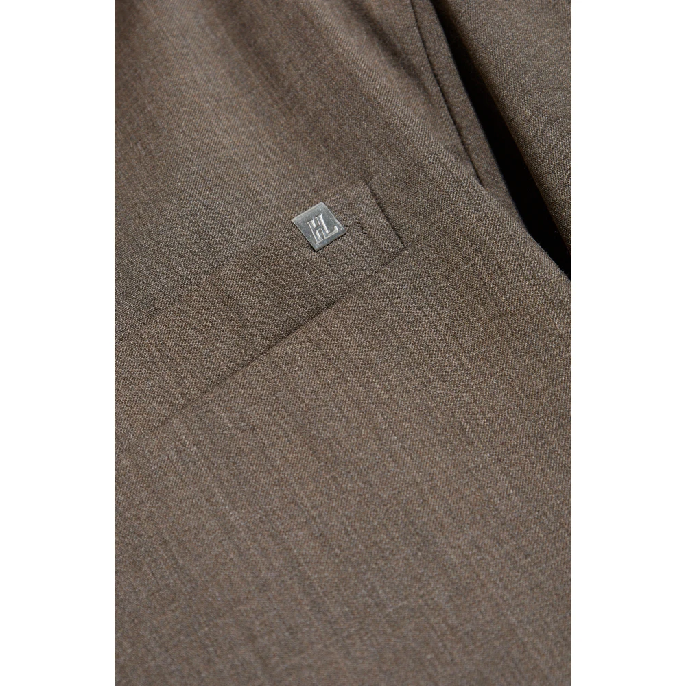 Helmut Lang Wollen jas met zakken Gray Heren