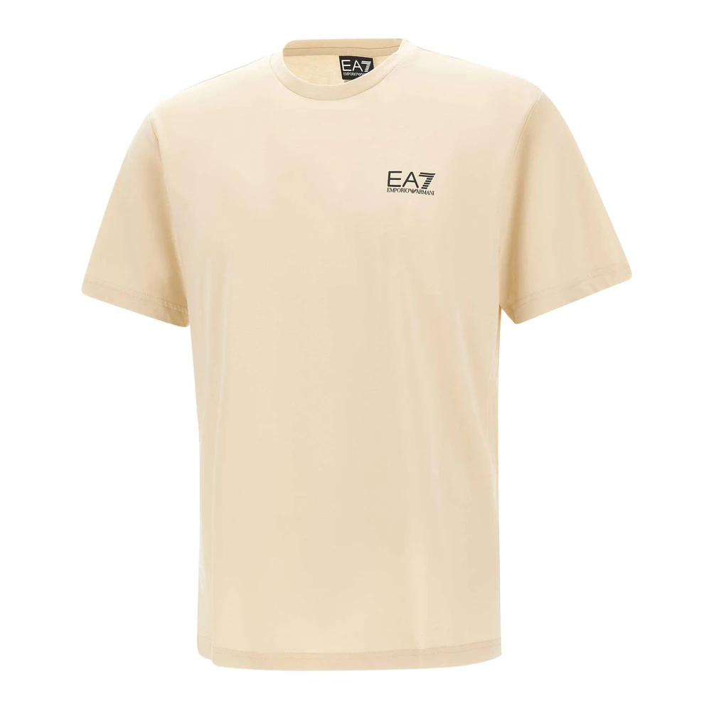Emporio Armani Ea7 Men's Beige Logo Series T-Shirt