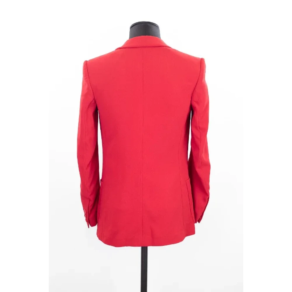 Valentino Vintage Pre-owned Polyester outerwear Red Dames