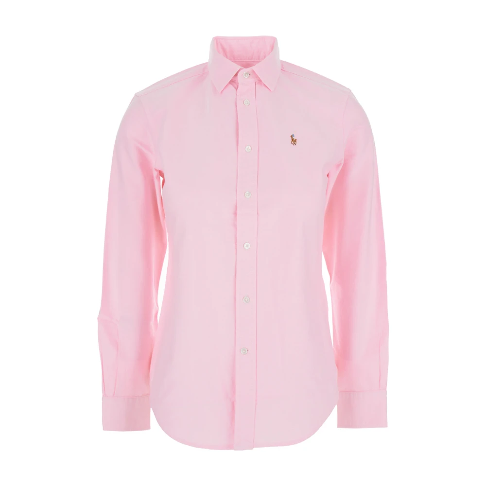 Polo Ralph Lauren Rosa Skjorta Med Broderad Logotyp