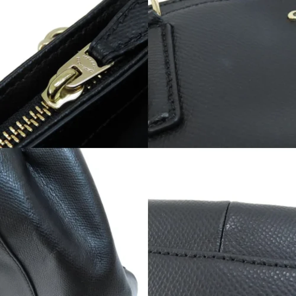 Coach Pre-owned Leather handbags Black Dames