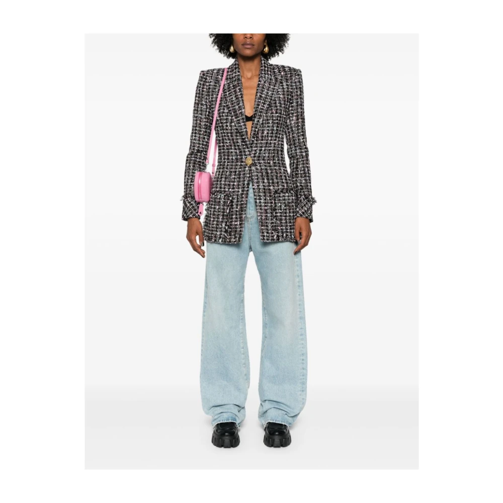 Balmain Zwart dameskleding Aw24 Black Dames