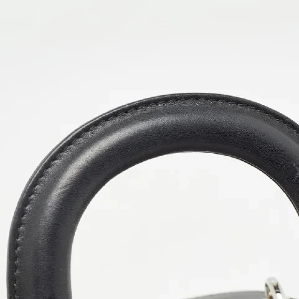 Dior Vintage Pre-owned Leather totes Black Dames