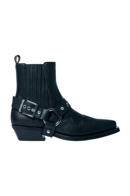 Läder Western Chelsea Boots