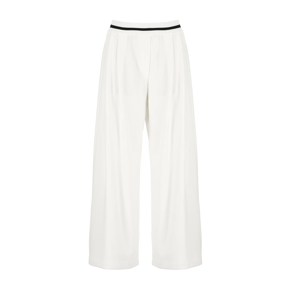 BRUNELLO CUCINELLI Wide Trousers White Dames