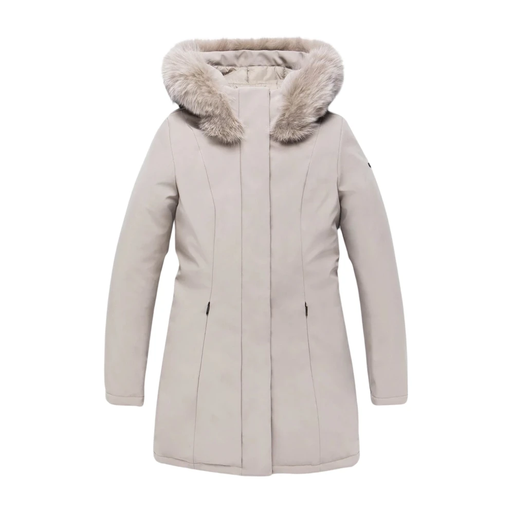RefrigiWear Lange Parka Lady Tech Jas Beige Dames