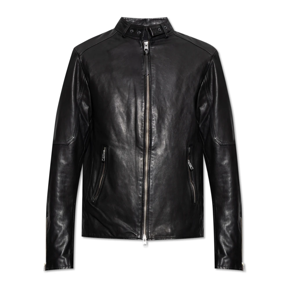 All Saints Herren Schwarz, Leder Für M064lb Lederjacke Cora Schwarz (M), Lässig - Bild 4