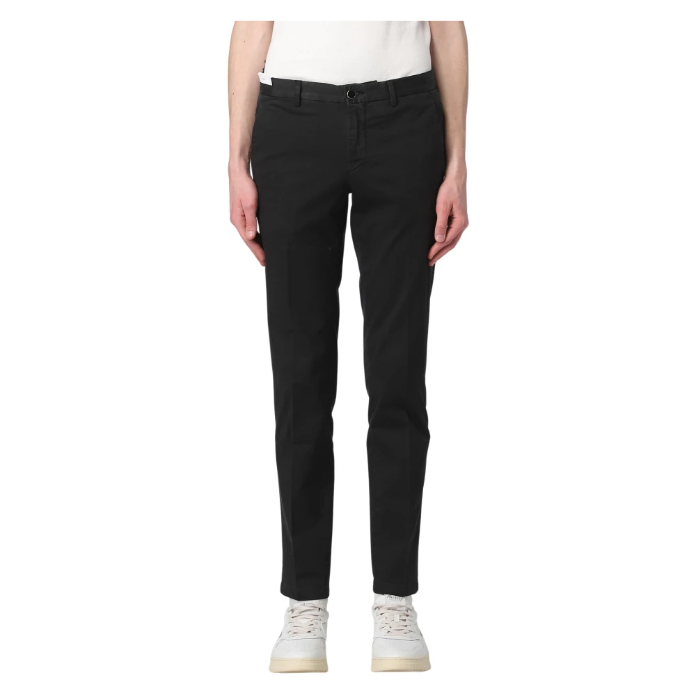 Pt01 Men's Black Chinos, Xl, Slim-Fit Trousers