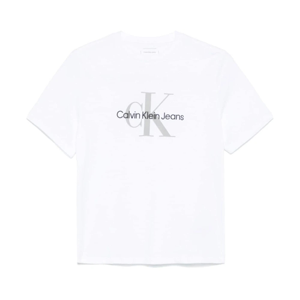 Calvin Klein Jeans Witte Sweater Collectie White Dames