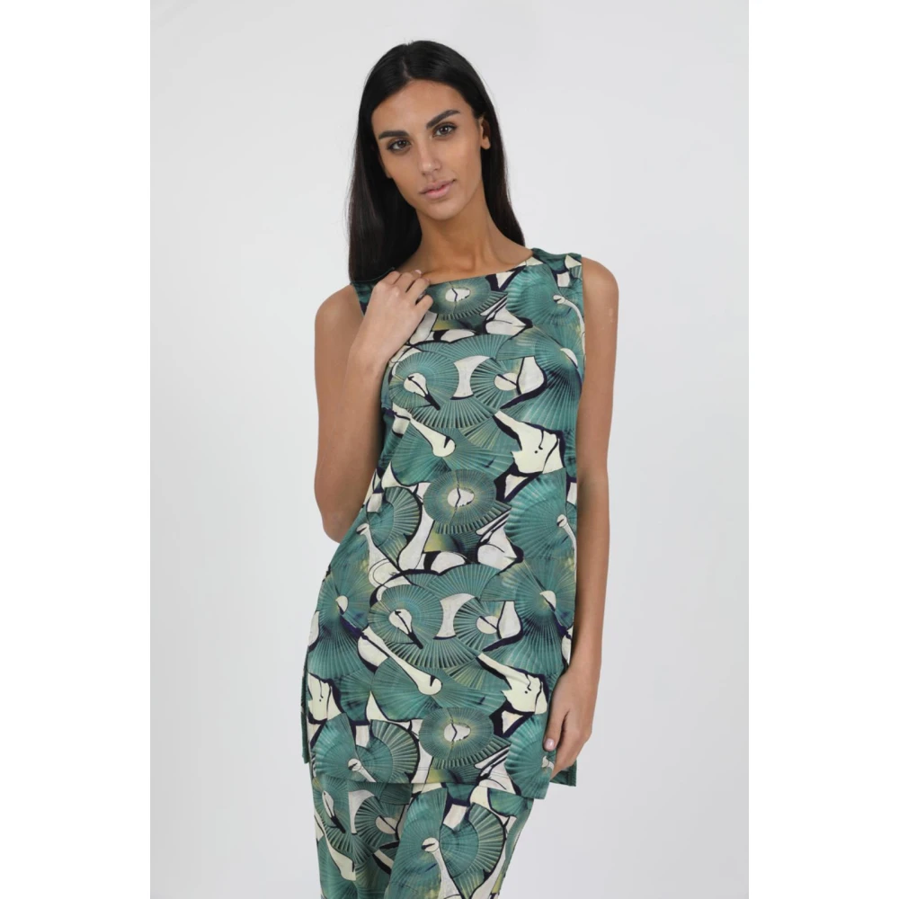 Alpha Studio Stijlvolle Casacca voor vrouwen Green Dames