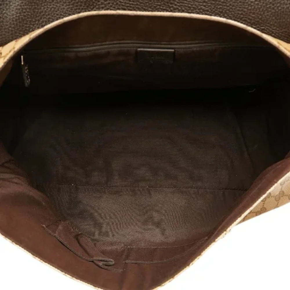 Gucci Vintage Pre-owned Leather shoulder-bags Beige Dames