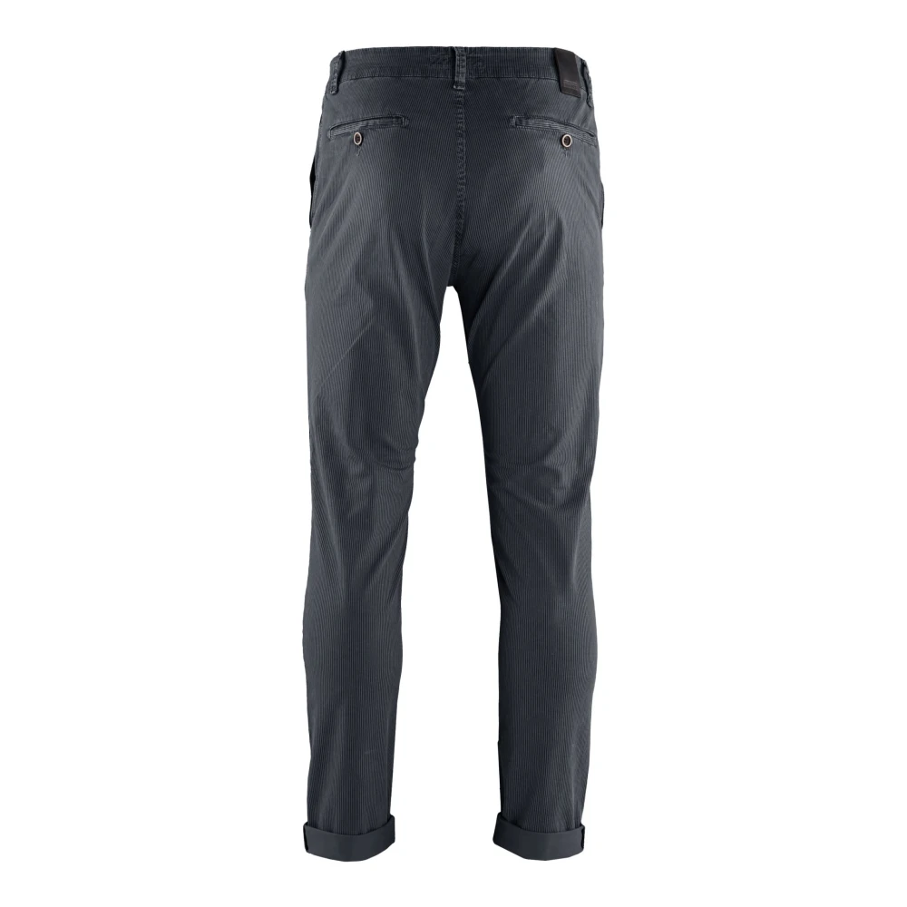 BomBoogie Slim Fit Gestreepte Chino Broek Green Heren