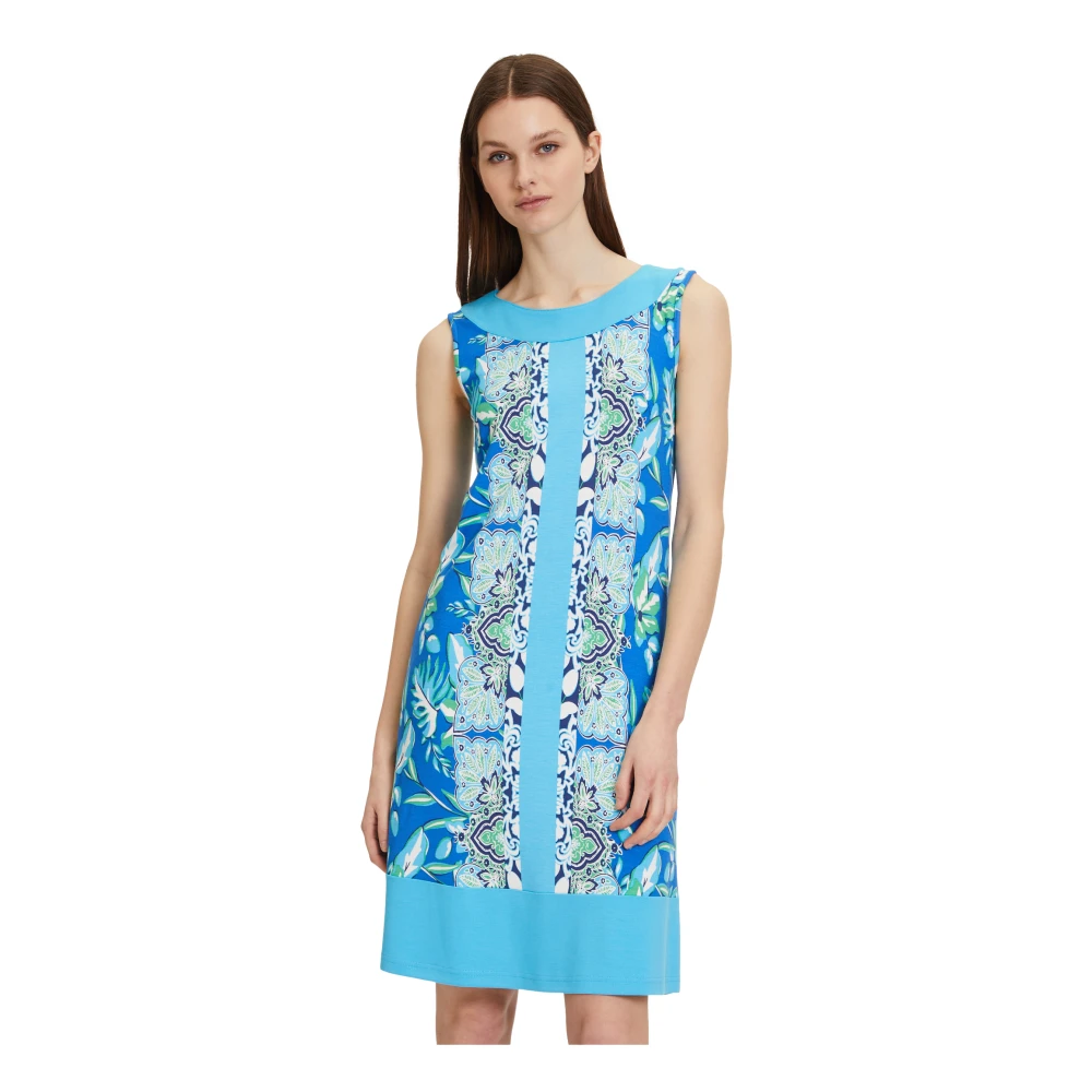Betty Barclay Mouwloze zomerjurk met paisley patroon Blue Dames