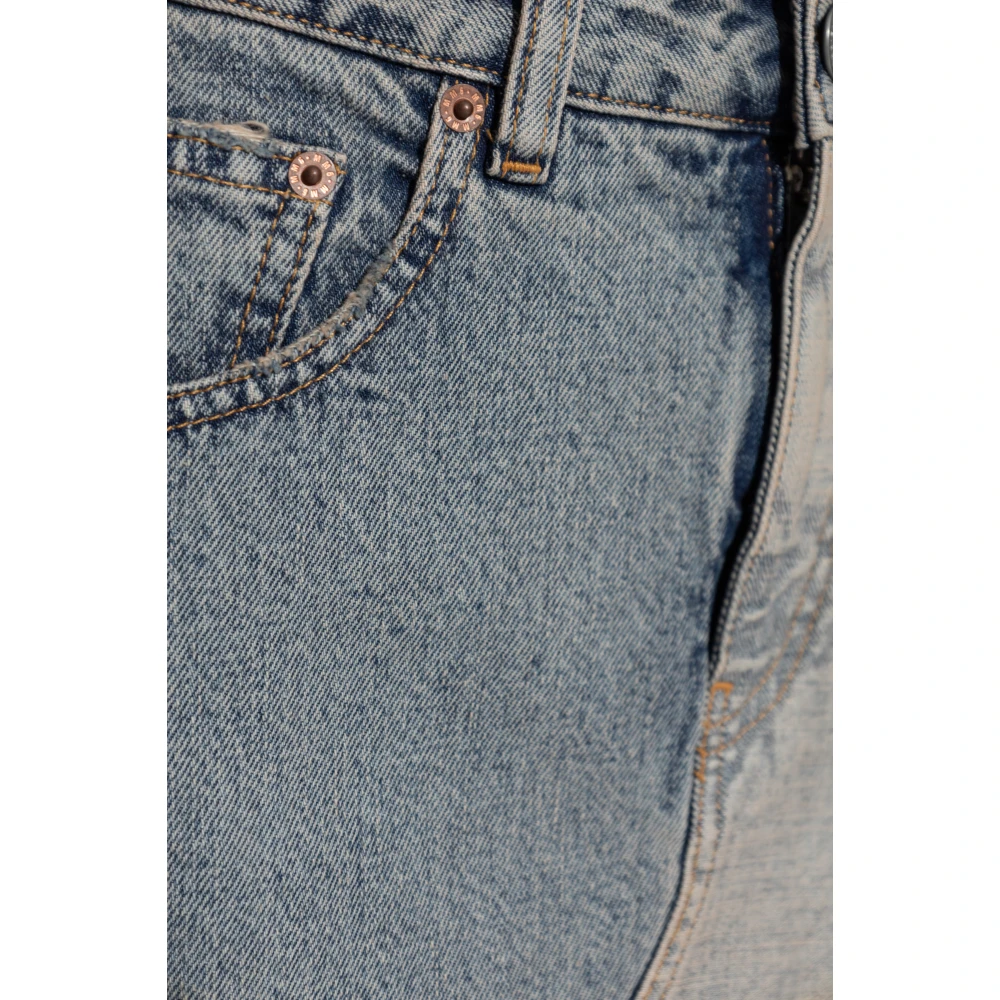 MM6 Maison Margiela Lange Denimrok Blue Dames