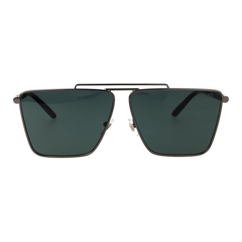 Versace Men's Green Man Ve2266 10013H Sunglasses Metal Grey Pillow Normal - Image 3