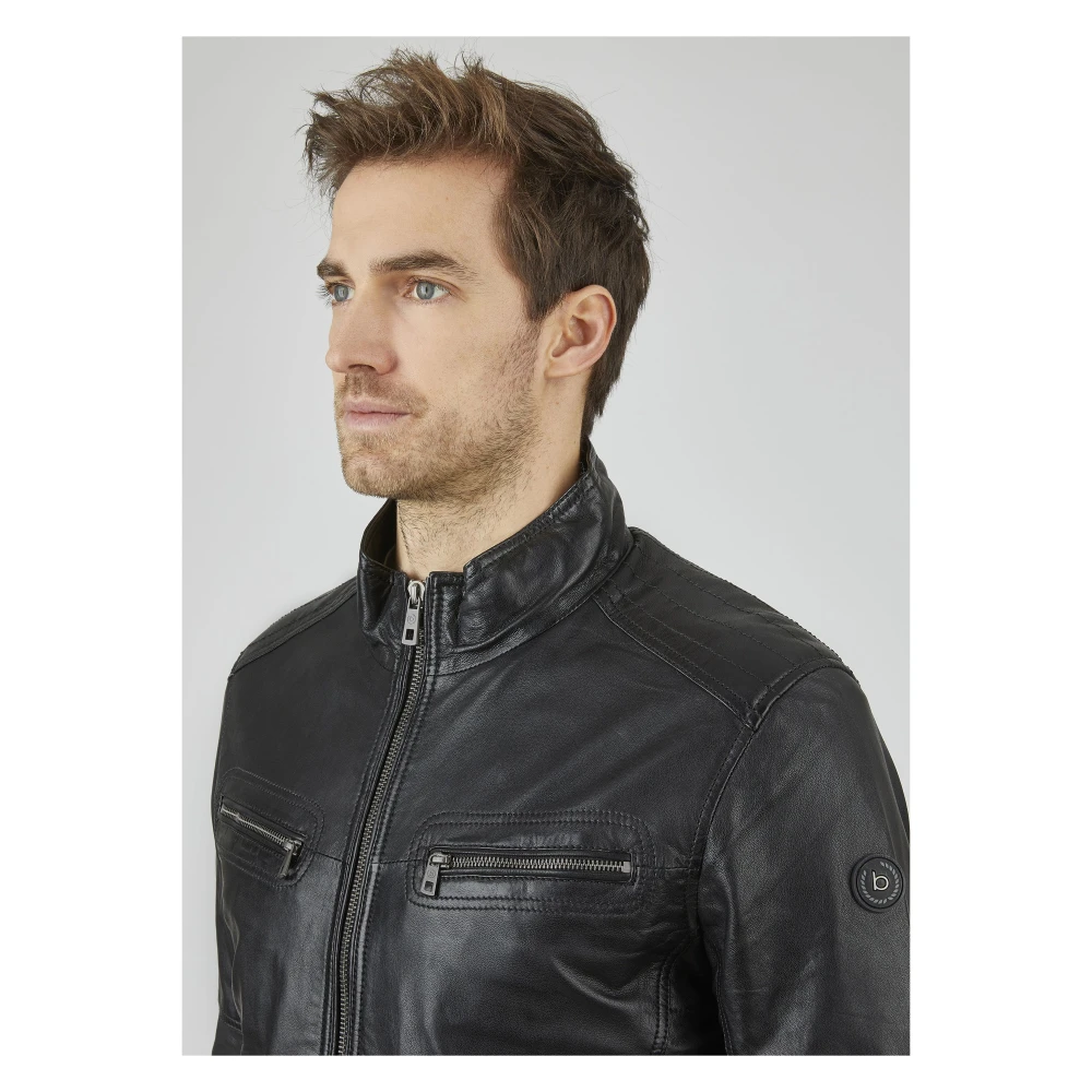 Bugatti Heren Leren Jas Fidelio Black Heren