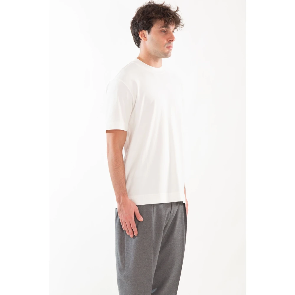 Circolo 1901 Zachte Cashmere Jersey Tee Brown Heren