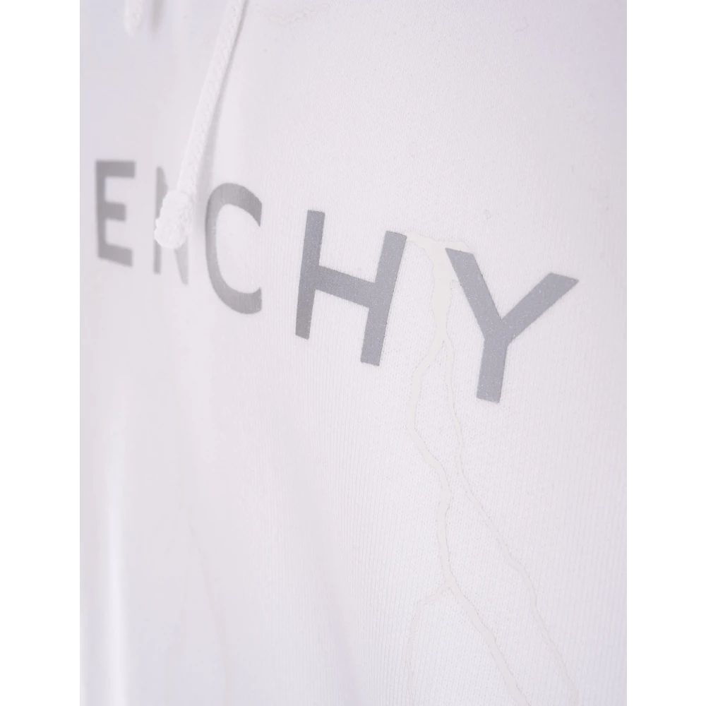 Givenchy Witte Hoodie met Logoprint White Heren