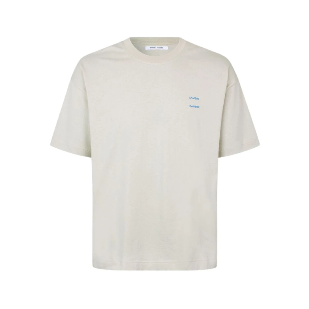 Samsøe Ruimvallend Bedrukt T-shirt Beige Heren