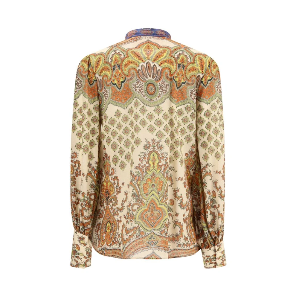 Valentino Barok Patroon Striksluiting Shirt Multicolor Dames