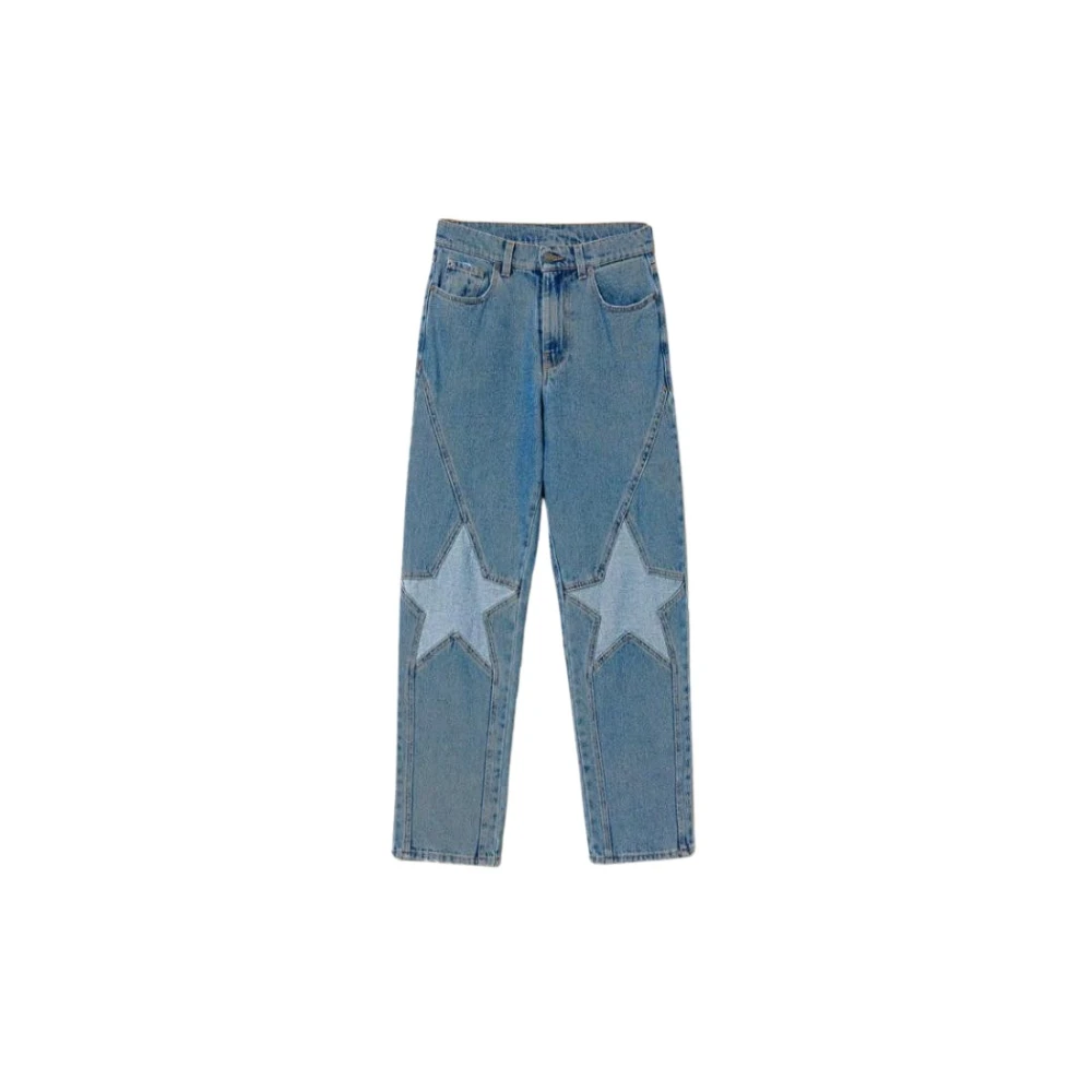 Twinset Straight Jeans Blue Dames