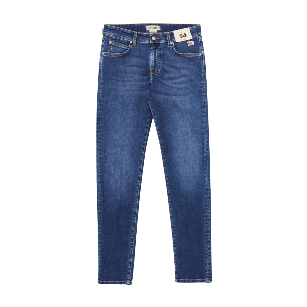 Roy Roger's Men's Blue Slim-Fit Jeans - Slim Fit Jeans - W32 - Jeans