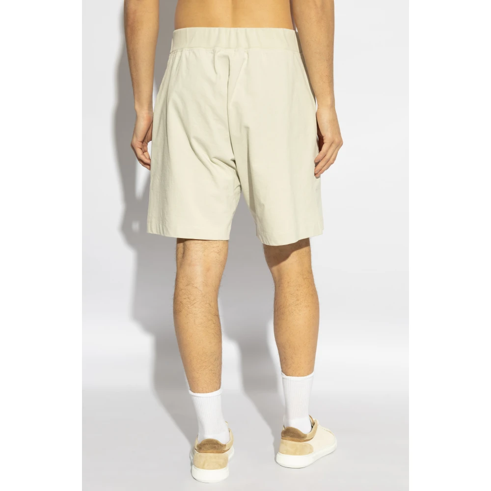 Dsquared2 Katoenen shorts met bedrukt logo Gray Heren