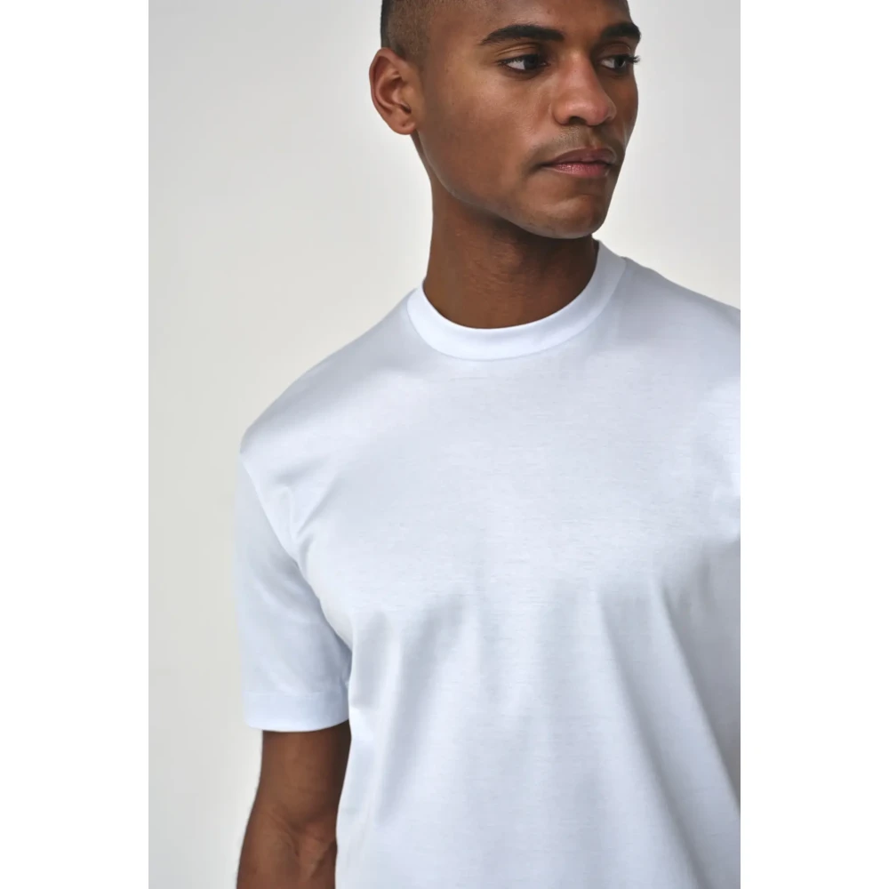 Valenza Interlock Supima T-shirt Angel Blue White Heren