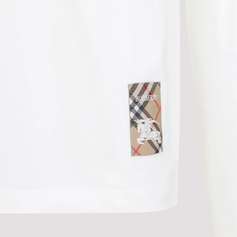 Burberry Krijt T-shirt voor een stijlvolle look White Heren