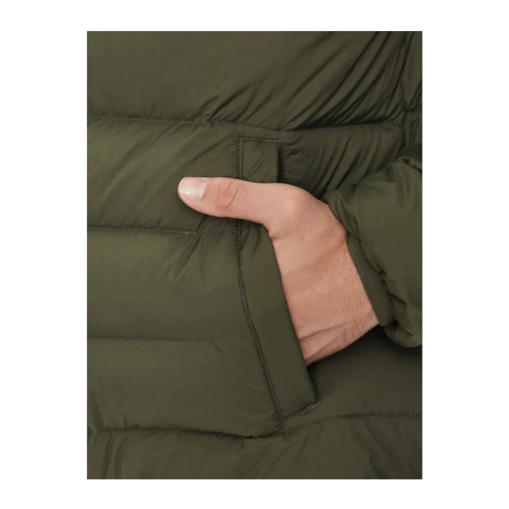 Tommy Jeans Korte Gewatteerde Jas Green Heren