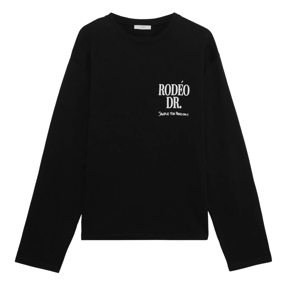 1989 Studio Lange mouwen ronde hals T-shirt Black Heren