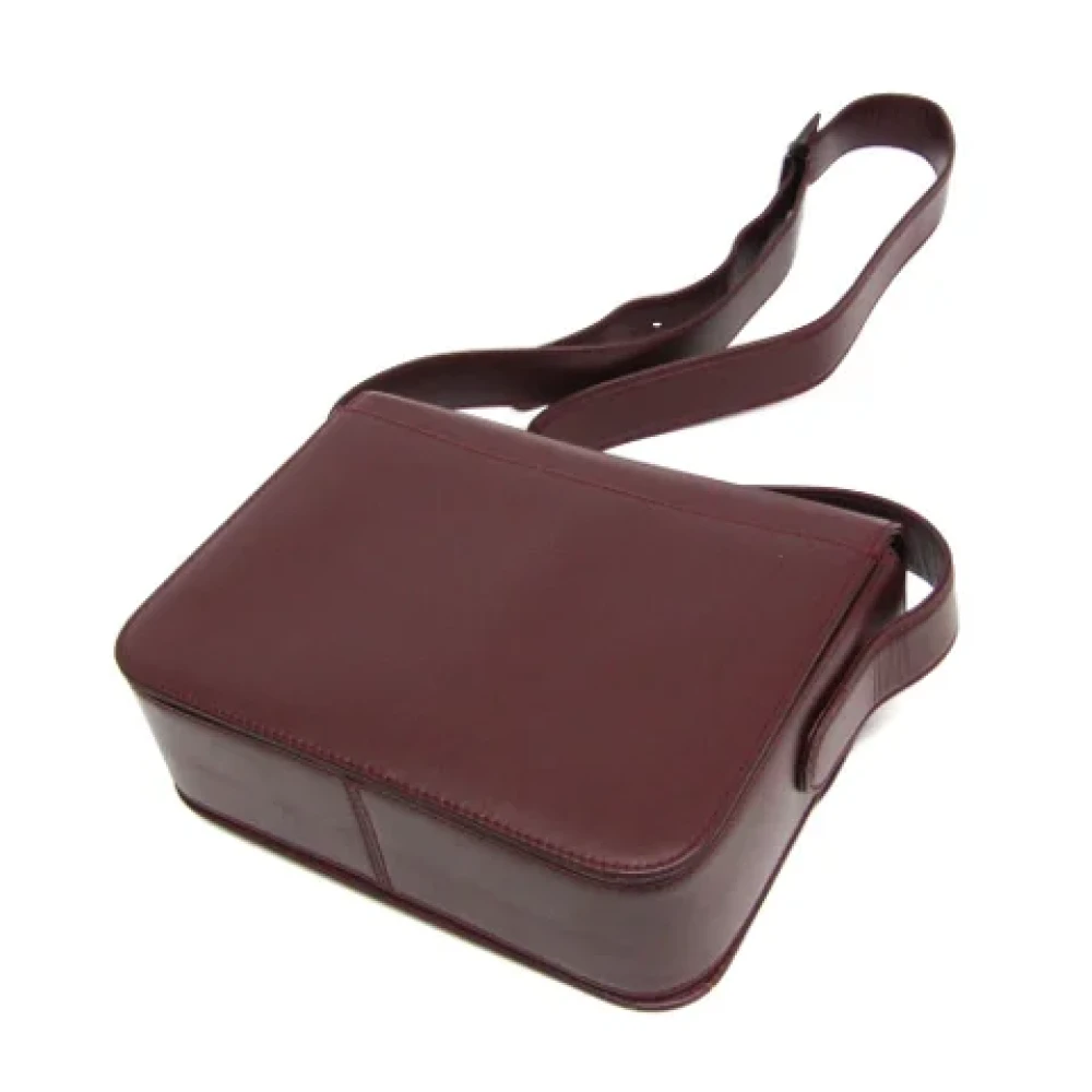 Cartier Vintage Pre-owned Leather shoulder-bags Red Dames