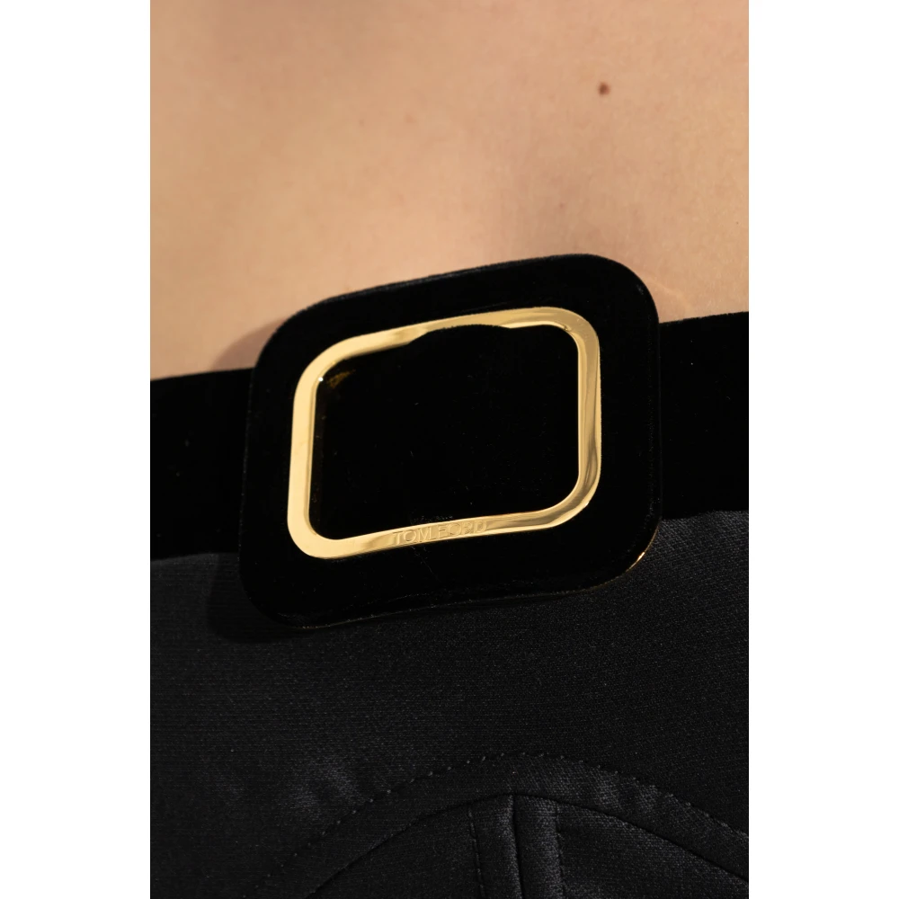 Tom Ford Korte jurk met blote schouders Black Dames