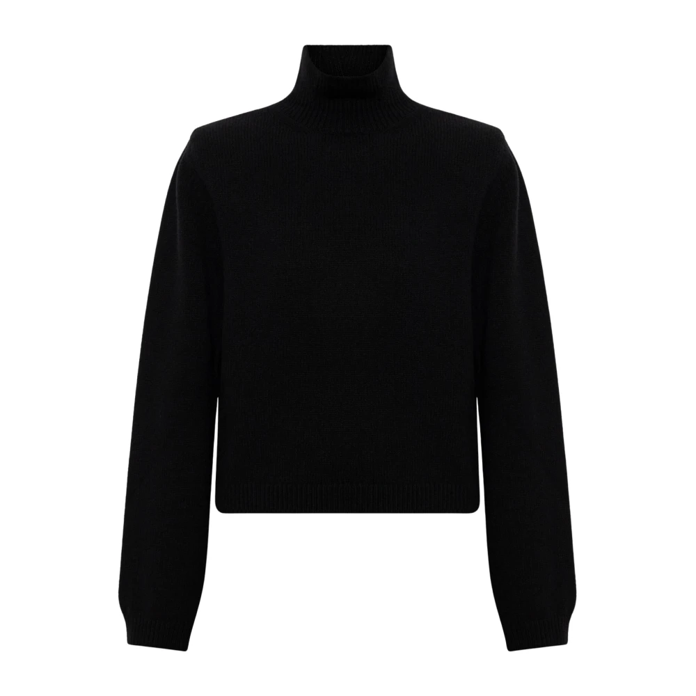 Róhe , Turtlenecks, Female, Black, M, Fine Merino Turtleneck