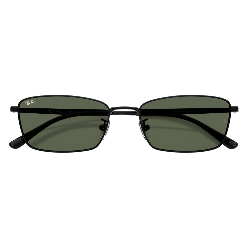 Ray - Ban Unisex Black/Green Rb8069d 926771 Sunglasses Titanium Squared Normal - Image 4