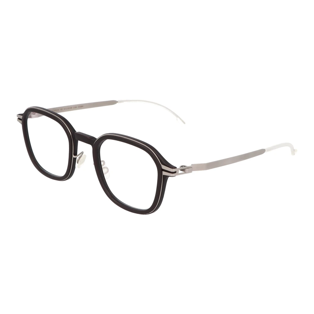 Mykita Moderne vierkante metalen montuur bril Brown Dames